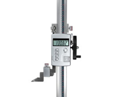 Digital height gauge with wheel