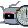 đồng hồ đo rãnh ngoài Werka 4310-010