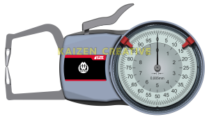 đồng hồ đo rãnh ngoài Werka 4310-010