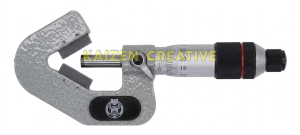 Thước panme đo dao phay 3 cánh Werka 3129-320 đế chữ V góc đo chuẩn carbide
