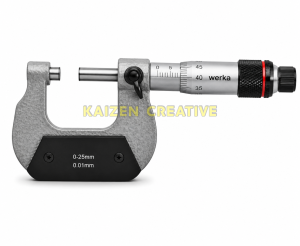 Panme đo độ d&agrave;y th&agrave;nh ống Werka 3123-025N dải 0 đến 25mm