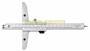 Thước đo sâu Werka 2106-161 bằng inox đo chiều sâu cơ khí
