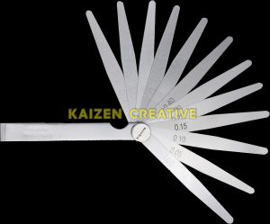 Thước lá đo khe hở Werka 280-2610 8 lá dải đo 0.05-0.50mm dài 100mm thép lò xo tôi cứng
