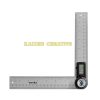 Thước đo góc điện tử Werka 6104-200D chất liệu thép không gỉ inox 200mm dải đo 0-360 độ màn hình LCD sắc nét