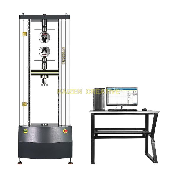 Máy đo lực kéo nén vạn năng điện tử 2 ngàm khung đôi công suất lớn 100kN điều khiển máy tính