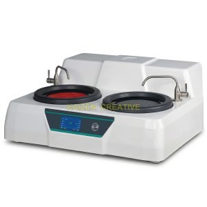Máy Mài Và Đánh Bóng Mẫu Kim Tương 2 Đĩa Màn Hình Cảm Ứng (Đĩa Đôi Φ203mm / Vô Cấp 50-1000 Vòng/Phút & 8 Cấp Tốc Độ / Quay Đảo Chiều Thuận Ngược / Động Cơ 0.55kW / Vỏ ABS Nguyên Khối)