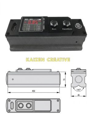 Nivo điện tử Werka 6133-1502 dải đo rộng 50mm trên mét tích hợp pin sạc 150mm độ chính xác 0.02mm trên mét
