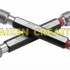 Dưỡng kiểm ren bước mịn Werka 5109-02-4 kích thước M2x0.35 dung sai 6H tiêu chuẩn DIN 13 tích hợp 2 đầu GO và NO-GO thép đặc chủng