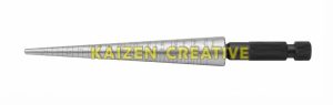 Dưỡng nêm côn tròn Werka 2601-06 dải đo 1-6.5mm độ chia 0.1mm thép đặc chủng mạ crom mờ cán nhôm