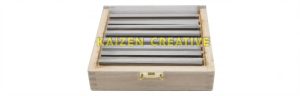 bộ căn song song Werka 236-0436 gồm 9 cặp 18 thanh kích thước 100x4mm thép hợp kim tôi cứng hộp gỗ