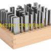 bộ căn song song Werka 236-0474 gồm 28 cặp 56 thanh dài 120mm thép tôi cứng đế gỗ cắm đứng