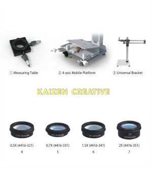 Hệ thống phụ kiện tiêu chuẩn và tùy chọn nâng cấp của kính hiển vi đo lường Werka DM-70
