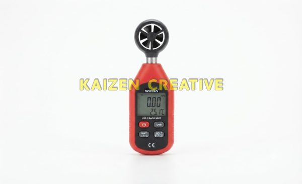 máy đo tốc độ gió Werka 524-301 dải đo 0 đến 30m/s đo nhiệt độ màn hình LCD chính hãng