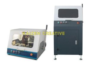 Máy Cắt Mẫu Kim Tương Tự Động (Điều Khiển PLC / Màn Hình Cảm Ứng 7 Inch / Cắt Xung Phôi 100x300mm / Động Cơ 3kW / Thùng Nước 50L)