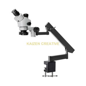 Kính Hiển Vi Soi Nổi 3 Mắt Tay Gập Kẹp Bàn SZN-TR745C (Phóng Đại 7X – 45X, 144 LED)