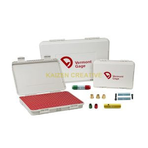 Phụ Kiện Dưỡng Kiểm Pin Gauge Vermont Gage (Cán Kẹp 2 Đầu GO/NO-GO, Tủ Đựng & Collet Kẹp)